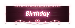 Birthday Panel from Neon Valentine Panels Theme.